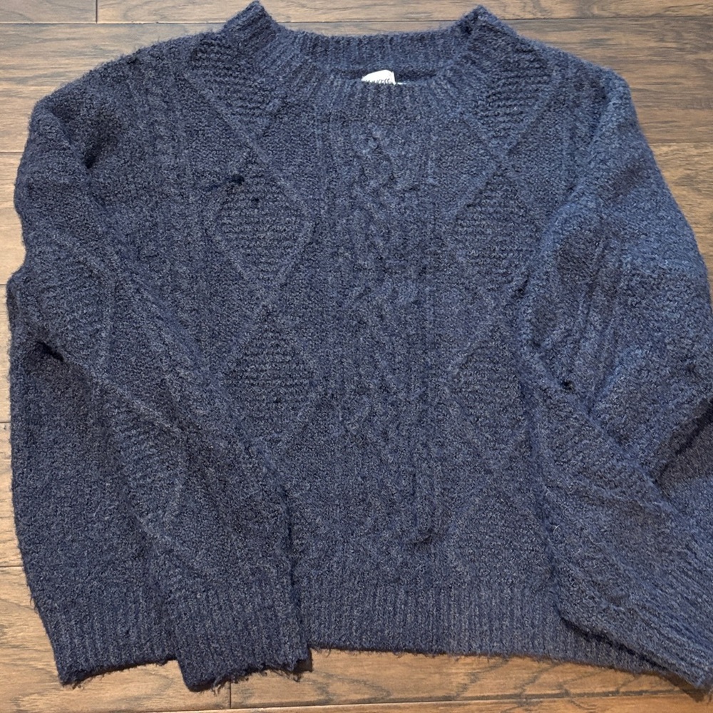 Princess Polly Navy Blue Sweater